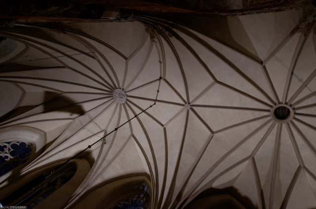 Zamek w Malborku nocą